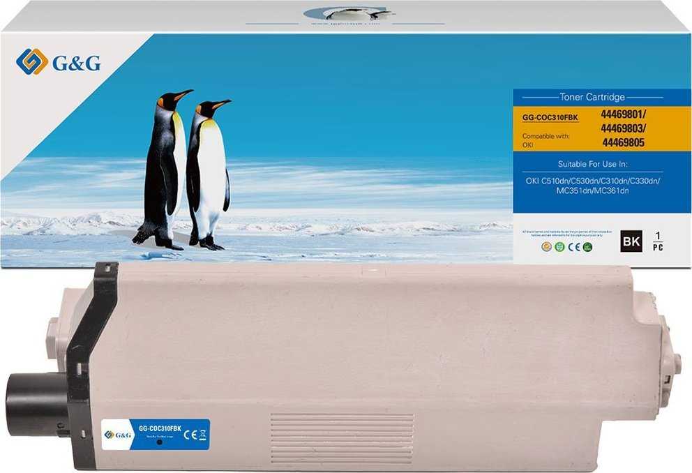 G&G kompatybilny toner su OKI 44469803, NT-COC310FBK, juodas, 3500s