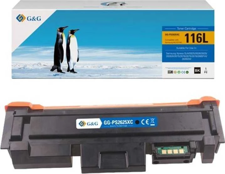 G&G kompatybilny toner su Samsung MLT-D116L, NT-PS2625XC, juodas, 3000s