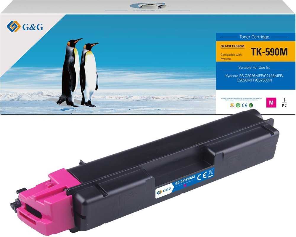 Toneris G&G kompatybilny toner su Kyocera TK590M, NT-CKTK590M, magenta, 5000s