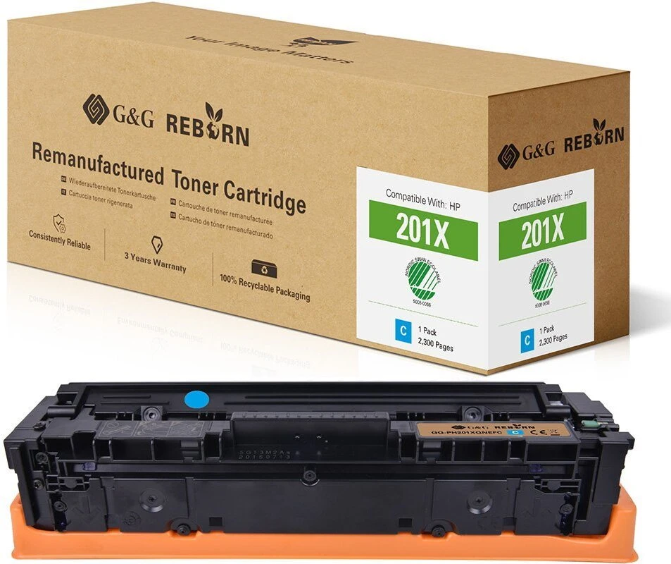 Toneris G&G Reborn-Toneris kompatybilny su HP 201X,/ CF401X (21258)