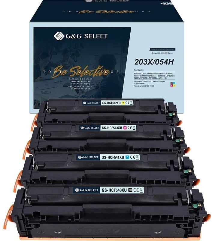 Toneris G&G Select Toneris zamiennik HP 203X Canon 054H 4 sztuki (21156)