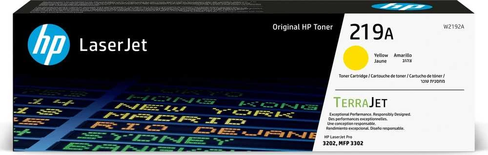 Hewlett Packard (HP) HP 219A Geltona originali LaserJet tonerio kasetė