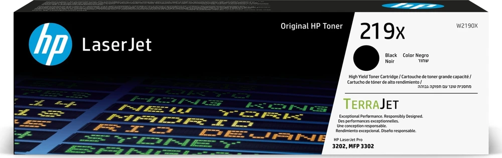 HP TerraJet originalus toneris W2190X, HP 219X, juodas, 3200p, didelės talpos