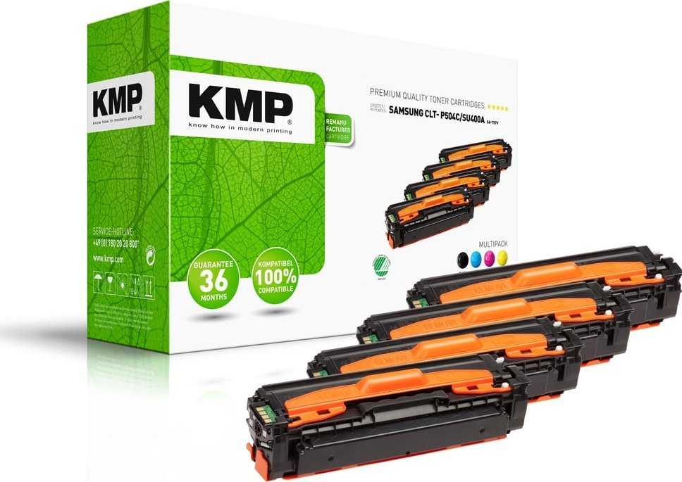 Toneris KMP Printtechnik AG KMP Toneris Samsung CLT-P504C/ELS-SU400A MultiPack C/Y/M/B suderinamas