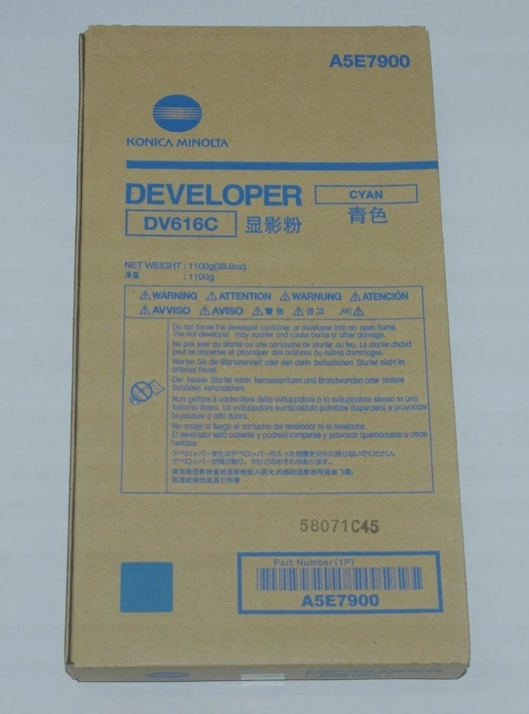 Konica-Minolta KonicaMinolta Developer DV-616 DV616 Cyan (A5E7900)