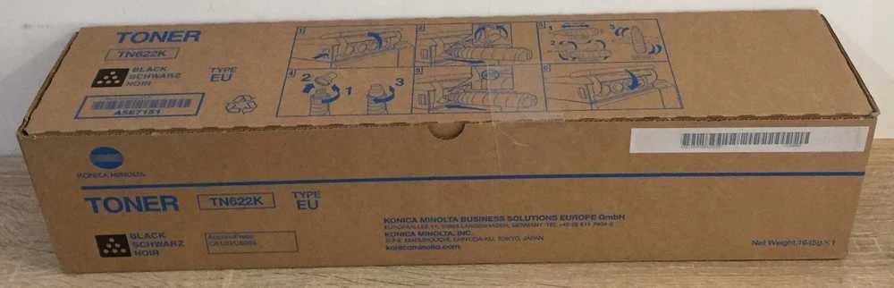 Konica Minolta TN622K (A5E7151) Lazerinė kasetė, Juoda