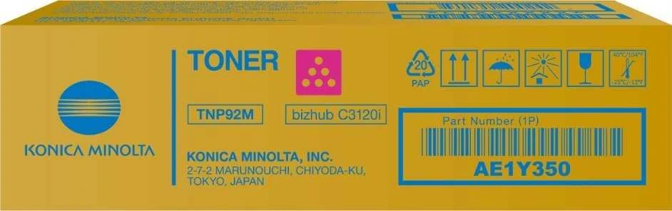 Konica-Minolta TNP92 toneris, rausvai raudonas AE1Y350