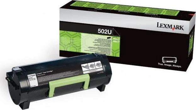 Lexmark 50F2U00 | 502U itin didelio našumo grąžinimo programa dažų kasetė | Kasetė | Juodas