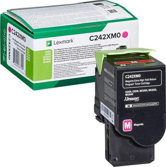 Lexmark C242XM0 | Tonerio kasetė | Magenta