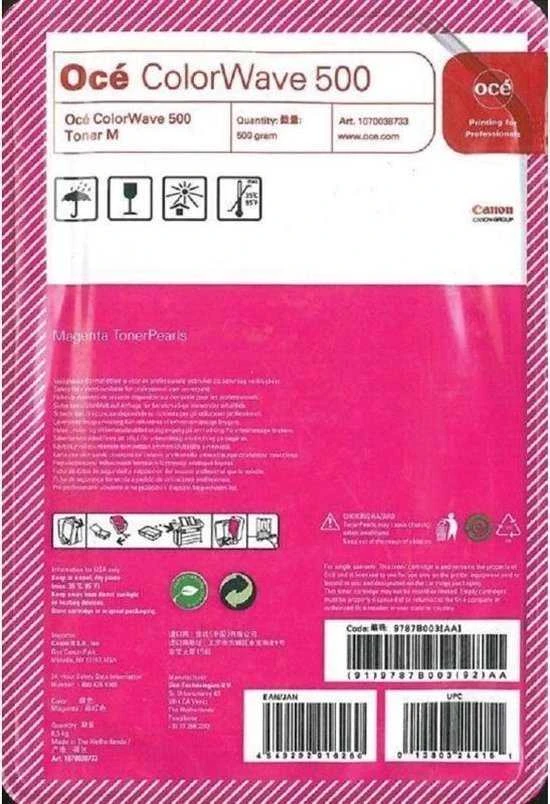 Oce CW 500 (1070038733) (9787B003AA) (9787B005), purpurinė kasetė