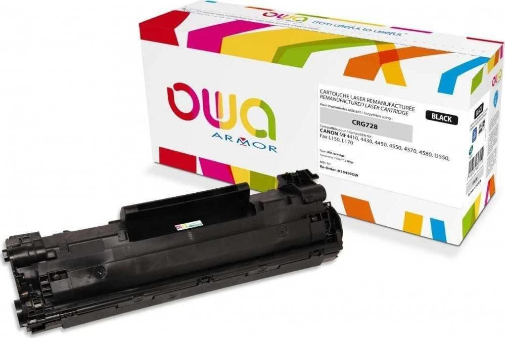Toneris OWA Armor Armor - juodas - Tonerio kasetė - skirta Canon Image CLASS MF4750, i-SENSYS FAX-L150, L170, L410, MF4730, MF4750, MF4870, MF4890 (K15459)