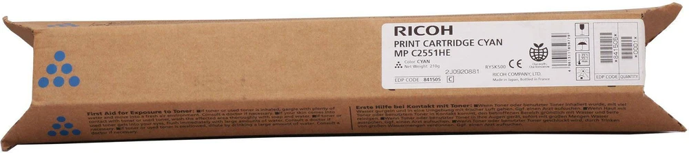 Ricoh MP C2551 (842064) (841505), žydra kasetė