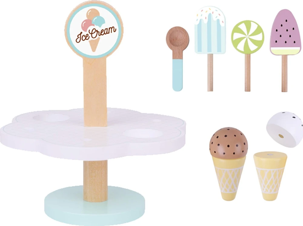 Tooky Toys Mediniai magnetiniai ledai su stovu TOOKY TOY