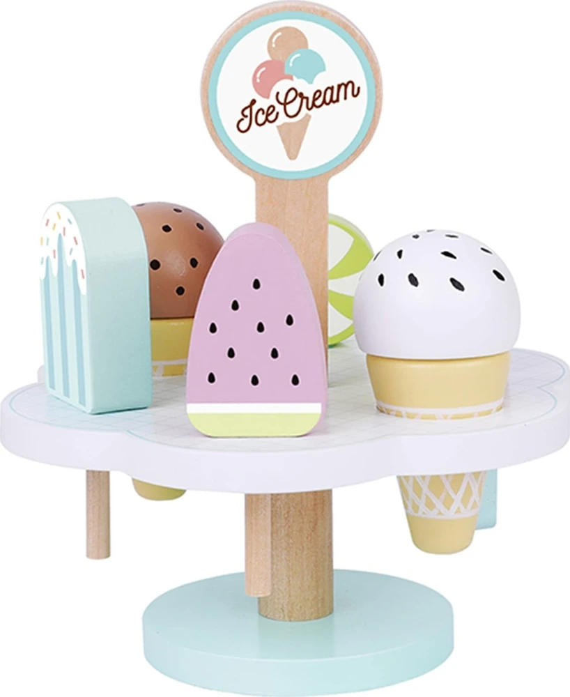 Tooky Toys Mediniai magnetiniai ledai su stovu TOOKY TOY