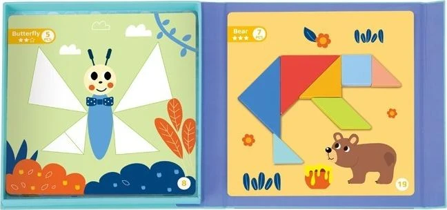 Tooky Toys Medinė dėlionė Tangram TOOKY TOY