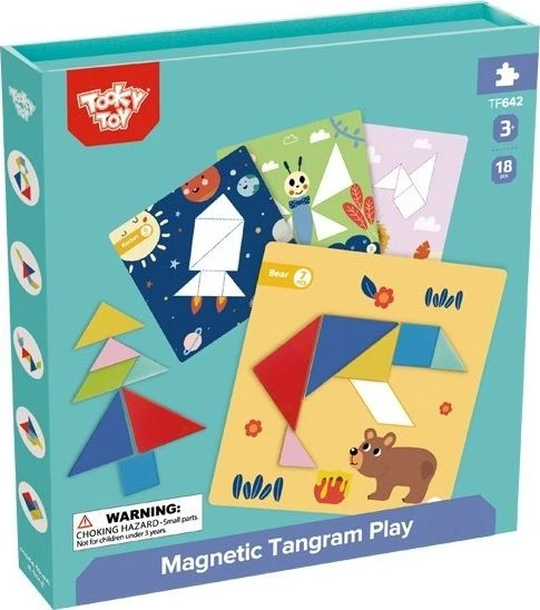 Tooky Toys Medinė dėlionė Tangram TOOKY TOY