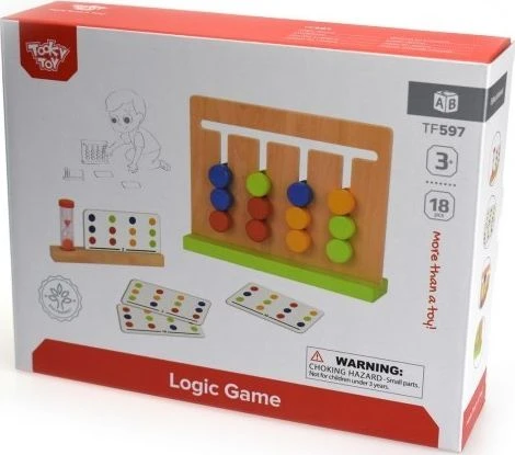 Tooky Toys Medinis loginis žaidimas TOOKY TOY 18vnt