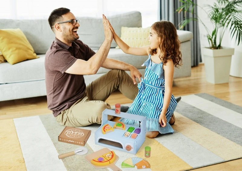 Tooky Toys Medinis TOOKY TOY picų kepimo rinkinys su krosnimi