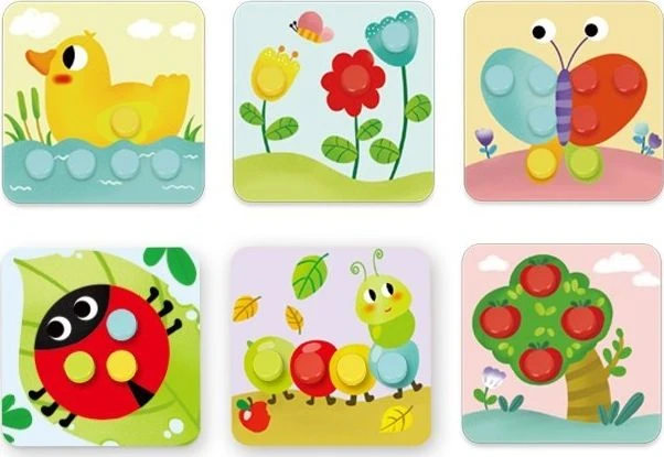 Tooky Toys Medinė dėlionė su gyvūnais Tooky Toy 1547