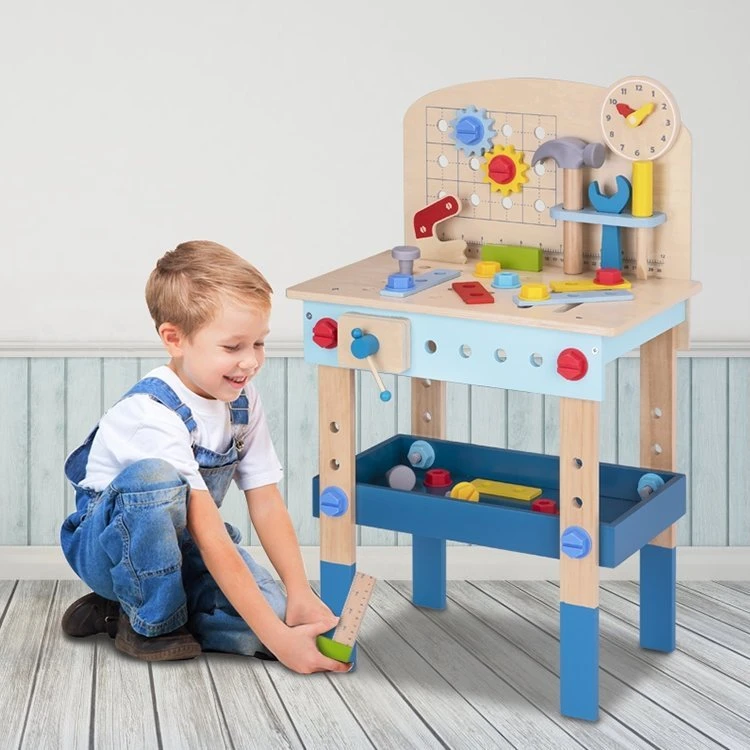 Tooky Toys Žaislų medinis „pasidaryk pats“ stalo dirbtuvės