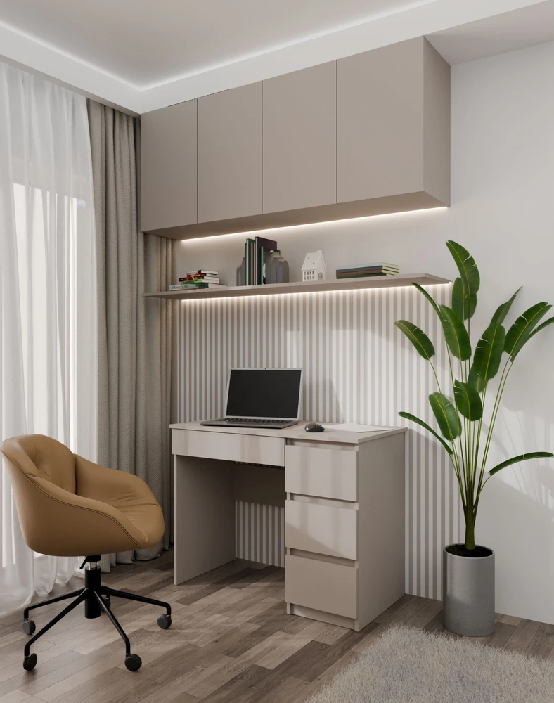 „Top E Shop Mijas Right Desk Clay“ stalo molis