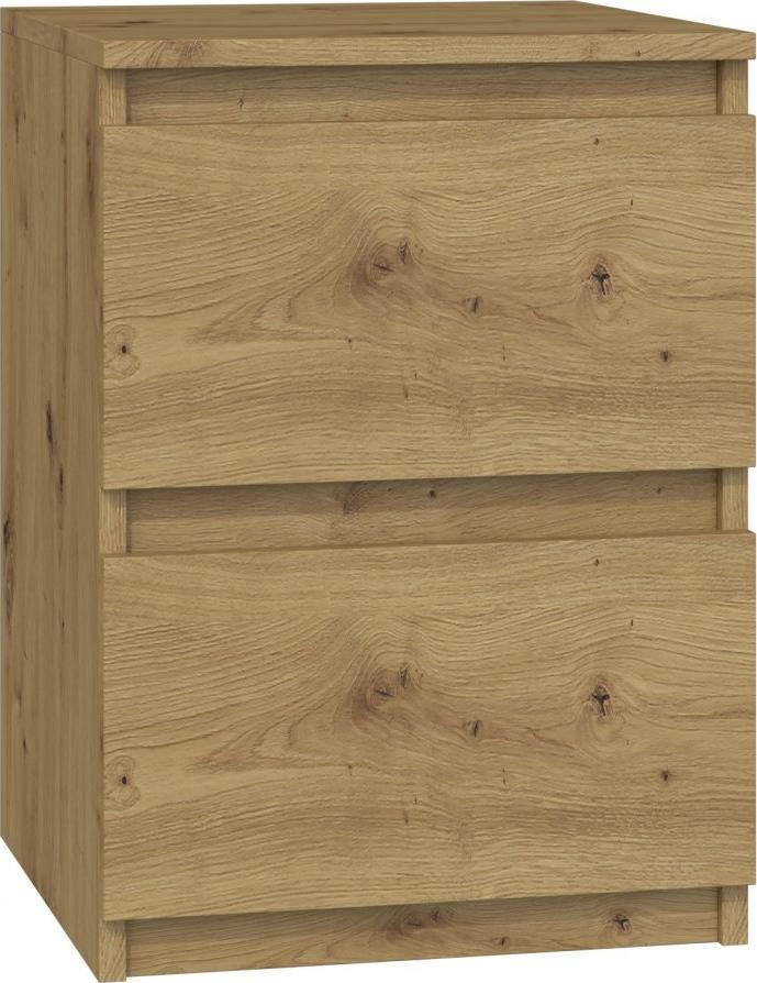 Top E Shop Naktinis Staliukas - Malwa, 2 Stalčiai, Ąžuolas Artisan