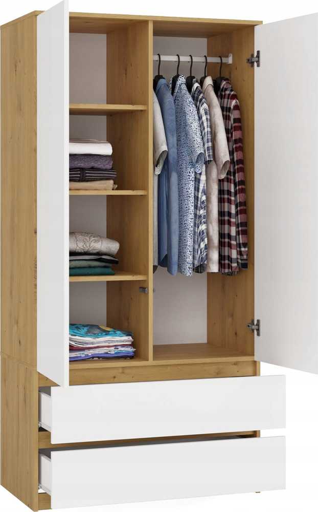 Top E Shop MALWA SS-90 spinta, ąžuolo/baltos spalvos