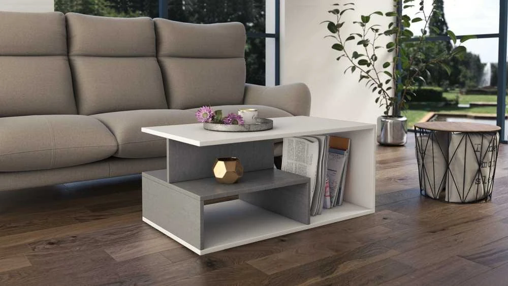 Top E Shop Kavos Staliukas - Topeshop Prima Beton Nestandartinė Forma 1 Kojos