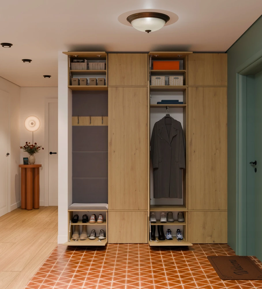 Top E Shop HAGA IV 3SZ1W Wardrobe – Artisan Oak