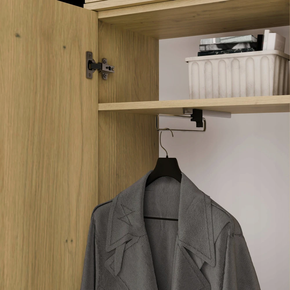 Top E Shop HAGA II 1SZ1W Wardrobe – Artisan Oak