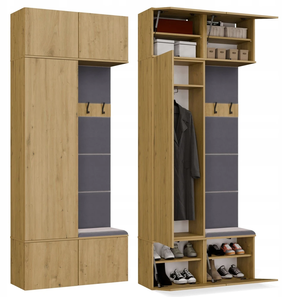 Top E Shop HAGA II 1SZ1W Wardrobe – Artisan Oak