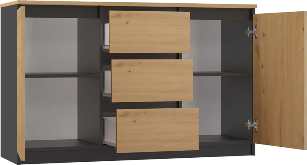 Top E Shop Topeshop 2D3S ANT/ART BA KPL komoda