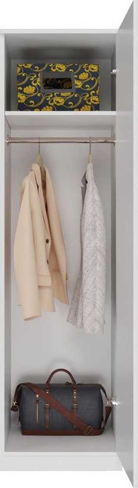 Top E Shop Miegamojo Spinta - Topeshop Sd-50 Biel Kpl, Balta