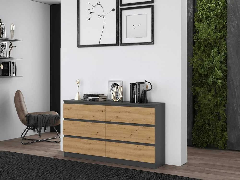 Top E Shop Komoda - Topeshop M6 140, Balta