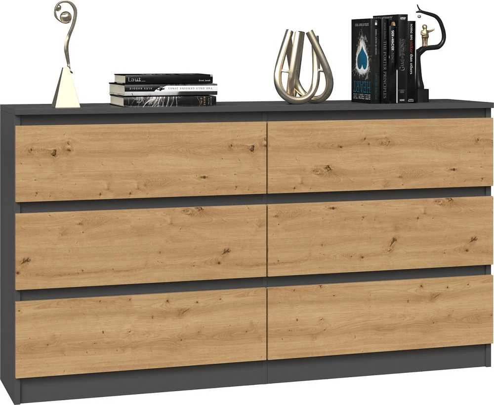 Top E Shop Komoda - Topeshop M6 140, Balta