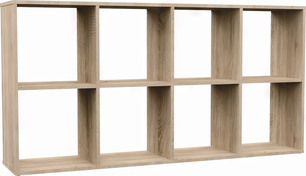 Top E Shop Topeshop MALAX 2X4 SONOMA svetainės knygų lentyna