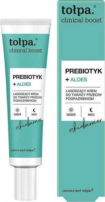 TOŁPA Clinical Boost Prebiotic + Aloe raminamasis veido kremas 40 ml