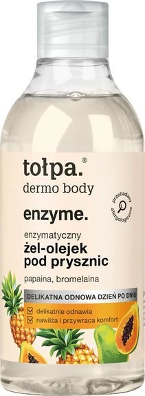 TOŁPA Dermo Body Enzyme švelni fermentinė dušo želė-aliejukas 300 ml