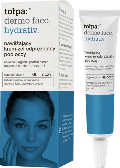 TOŁPA Dermo Face Hydrativ Hyaluronic drėkinamasis akių kremas-želė 10 ml