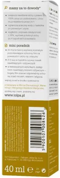TOŁPA Dermo Face Lipidro Rich Maitinamasis regeneruojantis dieninis kremas - hidrolipidinį barjerą atkuriantis 40 ml
