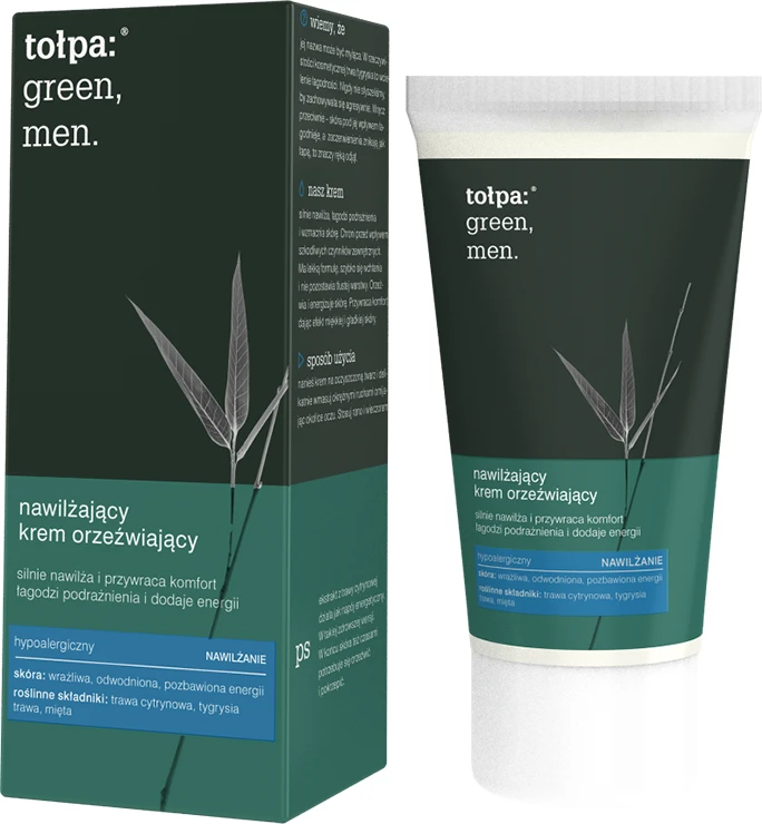 TOŁPA Žalias Men Drėkinamasis raminamasis kremas 50 ml