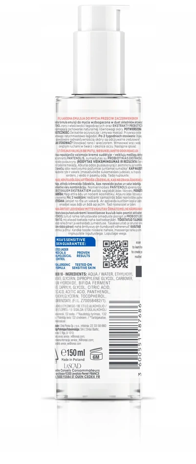 Mixa Anti Reaction Gentle valiklis, 150 ml