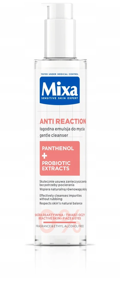 Mixa Anti Reaction Gentle valiklis, 150 ml