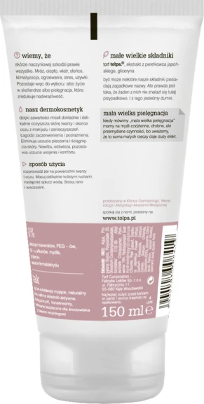 TOŁPA Dermo Face Rosacal stiprinamasis micelinis gelis veidui ir akims prausti 150 ml
