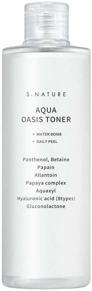 S.NATURE_Aqua Oasis Toneris drėkinamasis tonikas su PHA rūgštimi ir betainu 300 ml