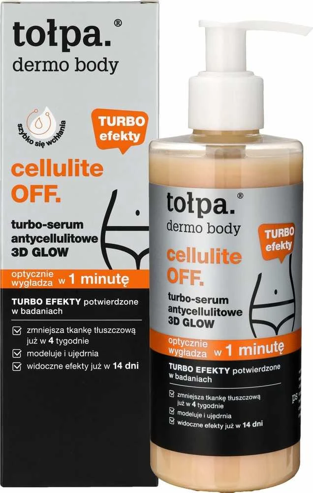 TOŁPA Dermo Body Cellulite Off Turbo anticeliulitinis serumas 3D Glow 250 ml