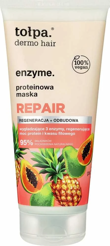 TOŁPA Dermo Hair Enzyme Protein plaukų kaukė Repair 200 ml