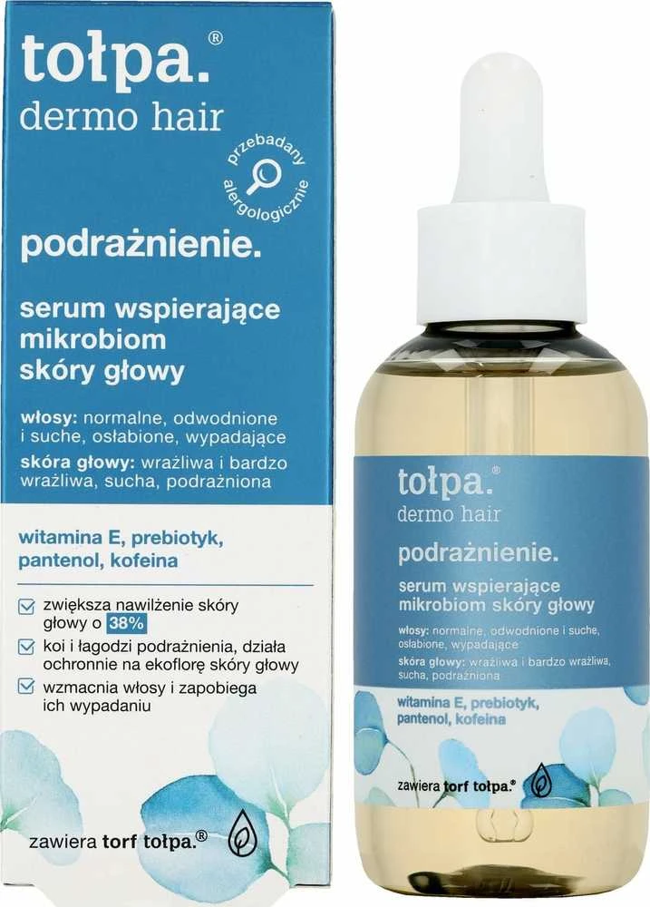 TOŁPA Dermo plaukų dirginimo serumas, palaikantis galvos odos mikrobiomą 75 ml