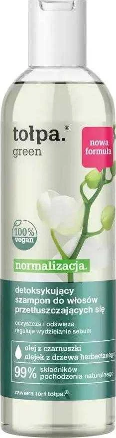 TOŁPA Žalias Normalization Detoksikuojantis šampūnas riebiems plaukams 300 ml