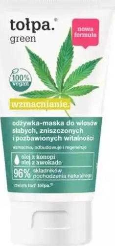 TOŁPA Žalias Strengthening Kondicionierius-kaukė silpniems, pažeistiems ir negyviems plaukams 150 ml